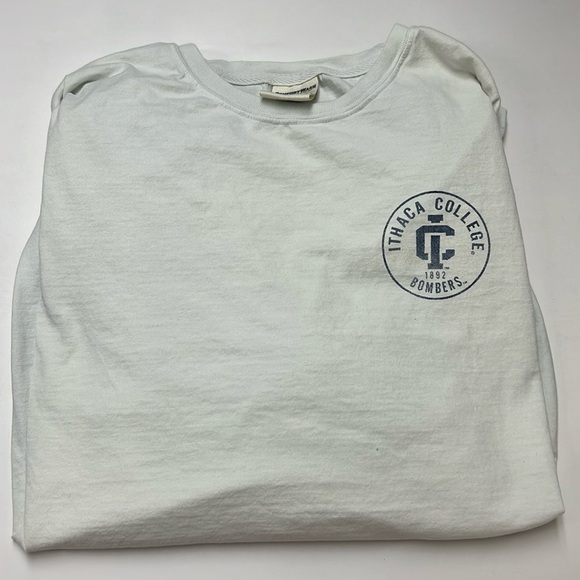 ITHACA COLLEGE Light Blue Long Sleeve With Logo on the Back - Picture 3 of 7